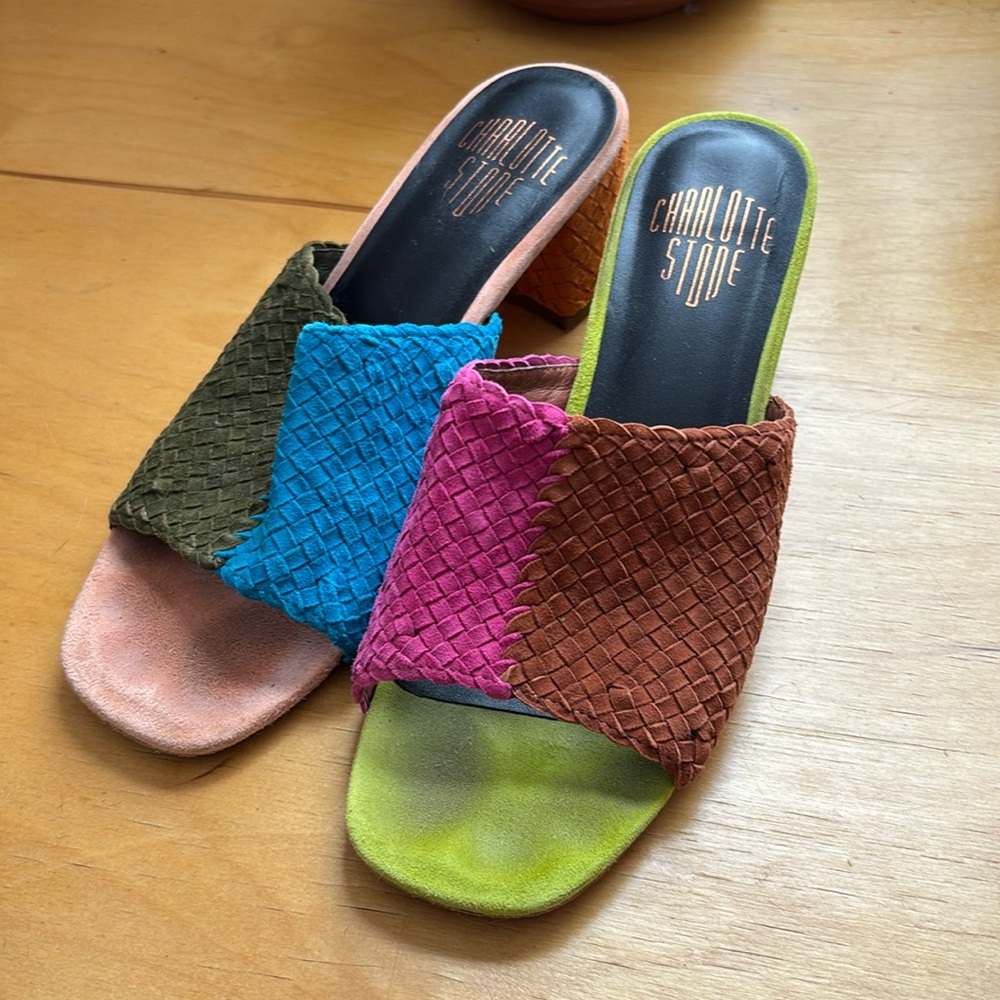 Charlotte Stone Lenu heel in Nassau size 8